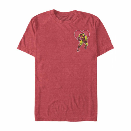 Iron Man Heart Red T-Shirt